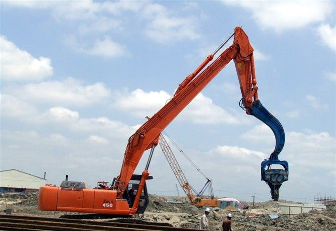 挖掘機(jī)打樁臂、打樁臂、打樁錘、挖掘機(jī)打樁臂廠家